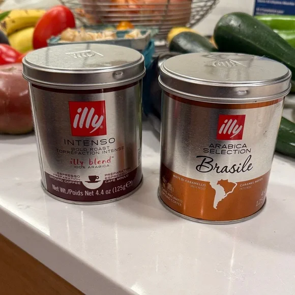 illy Intenso and Arabica Selection Brasile Coffee - Silver and Brown - Picture 1 of 3